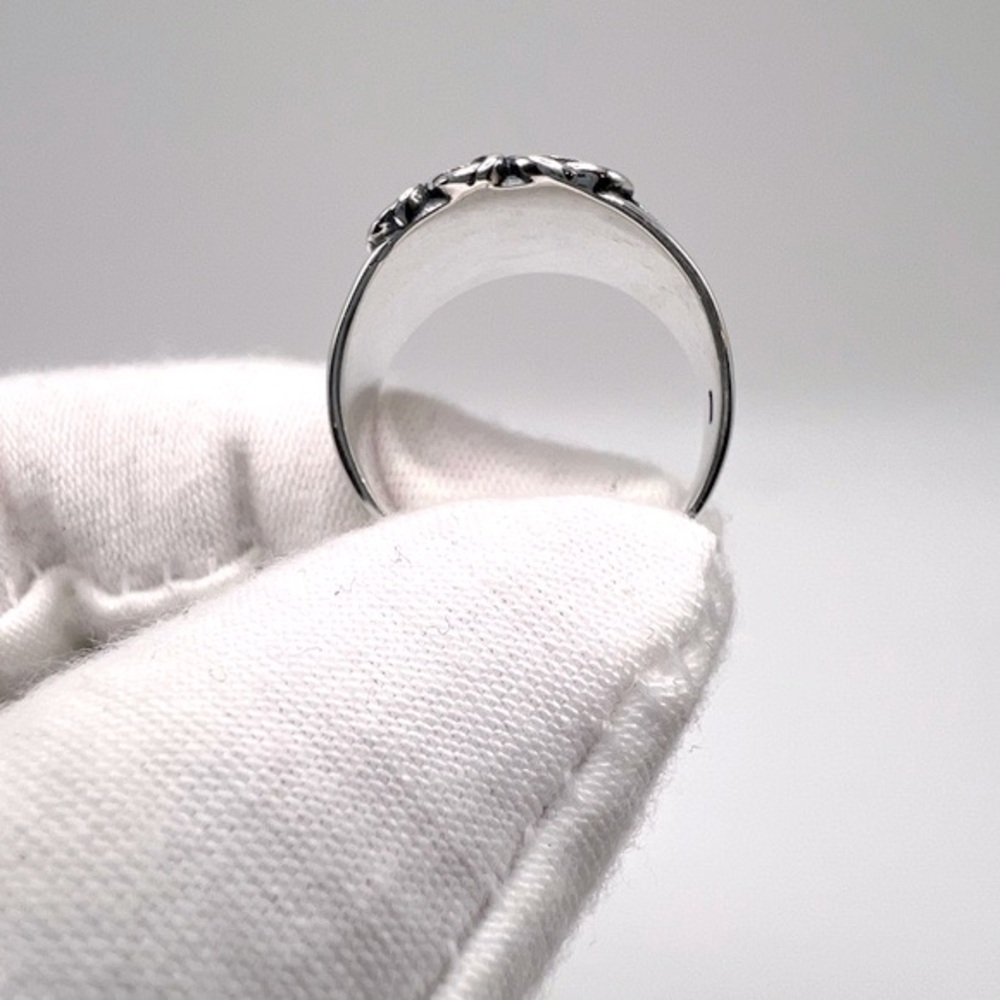 .925 Sterling Silver Roses Ring - Picture 8 of 17